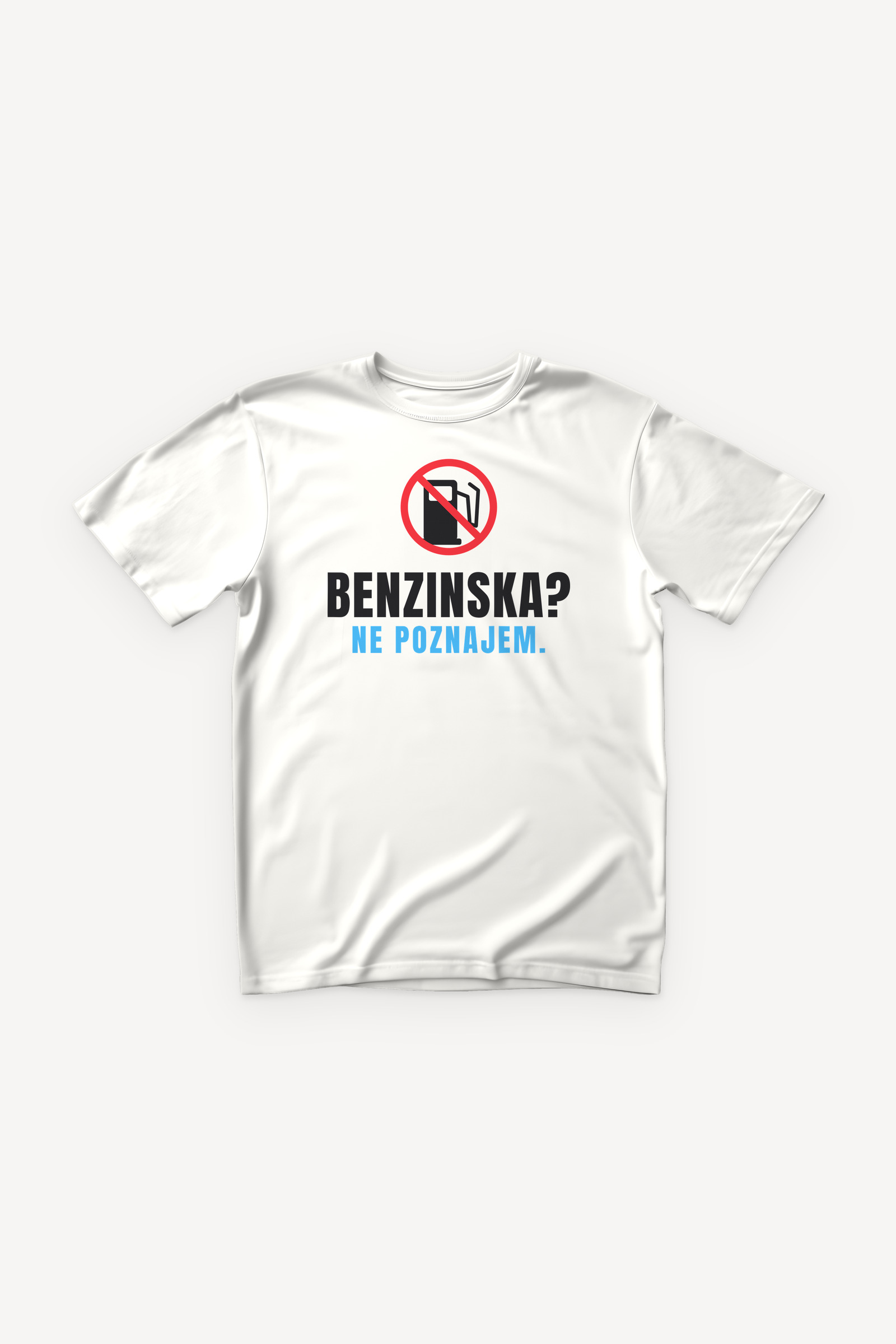 Benzinska? Ne poznajem majica - bijela