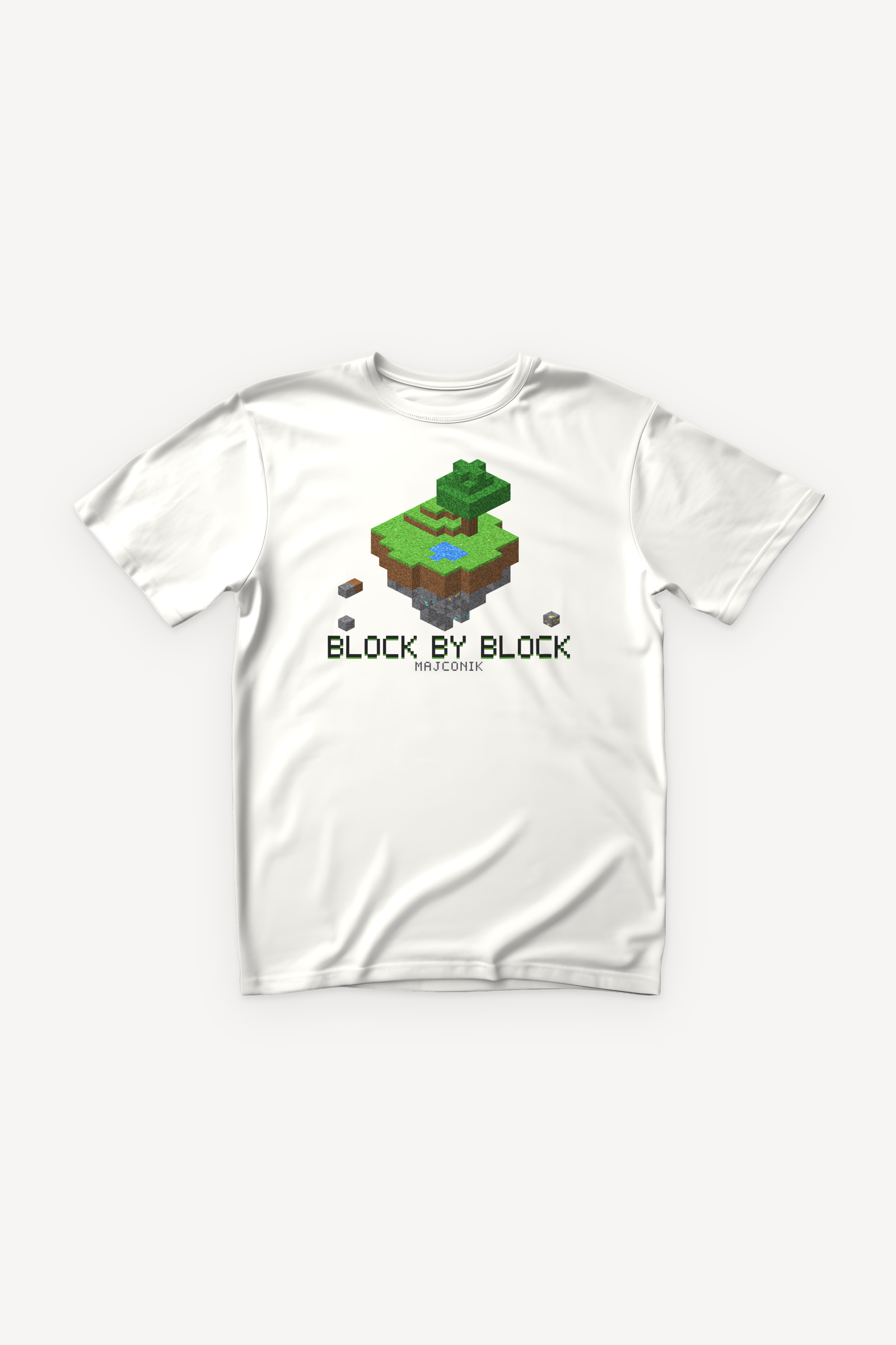 Block by Block majica - bijela