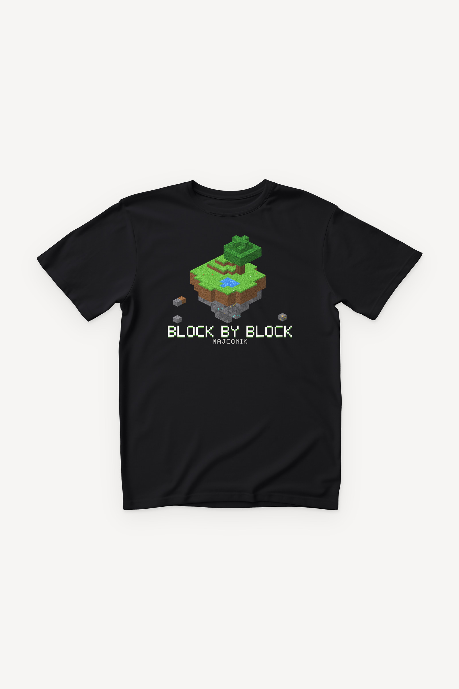 Block by Block majica - crna