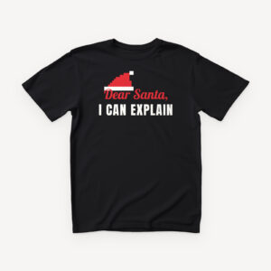 Dear Santa majica - crna
