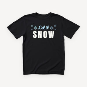 Let It Snow majica - crna