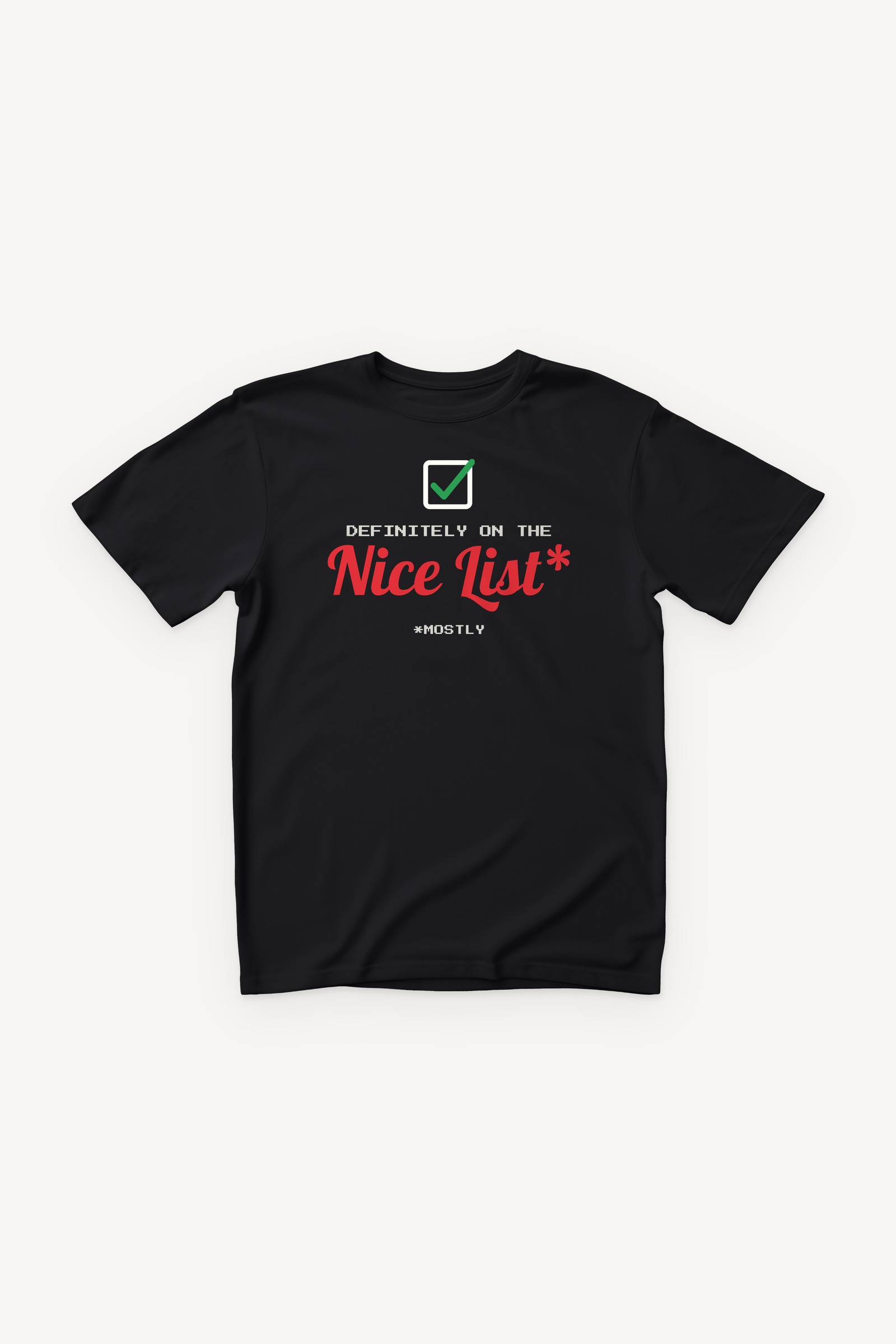 Nice List majica - crna