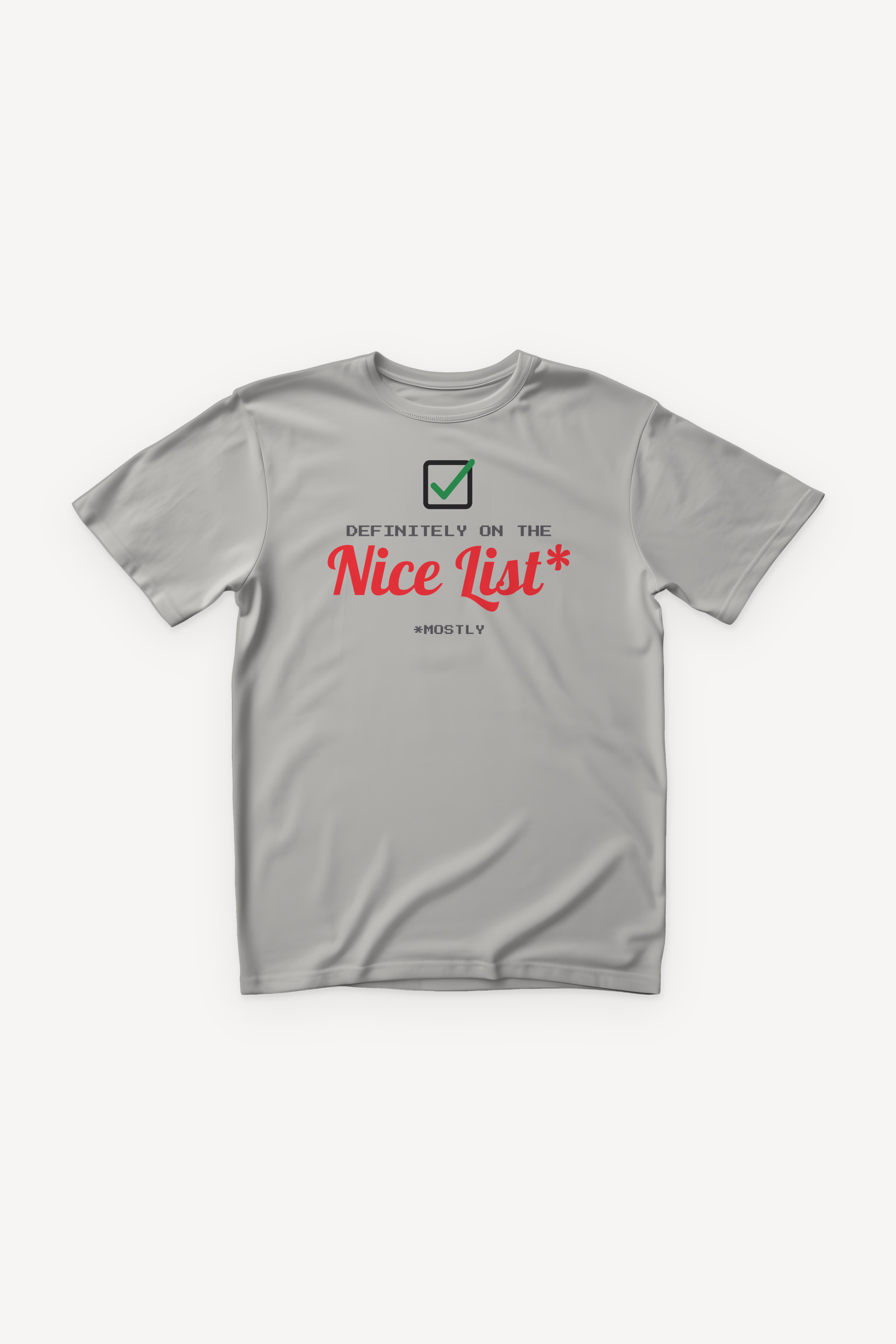 Nice List majica - siva