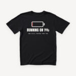 Running on 1% majica - crna