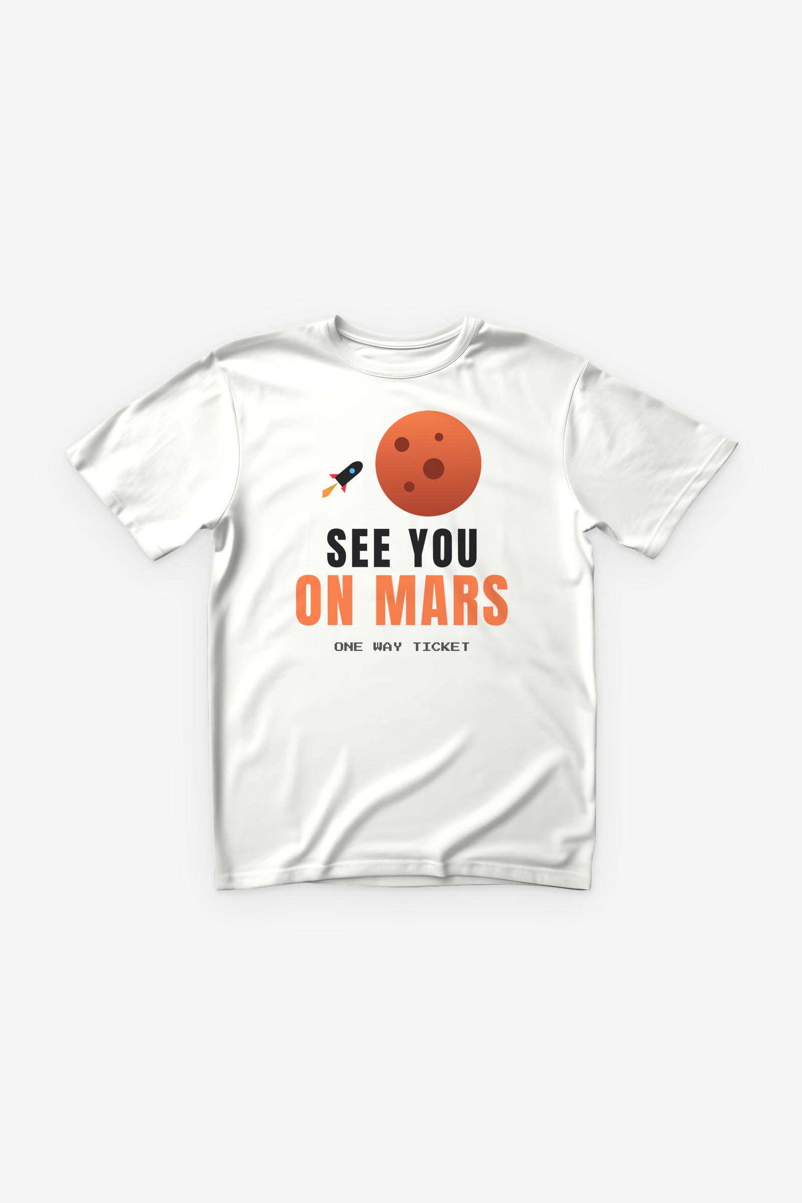 See You on Mars majica - bijela