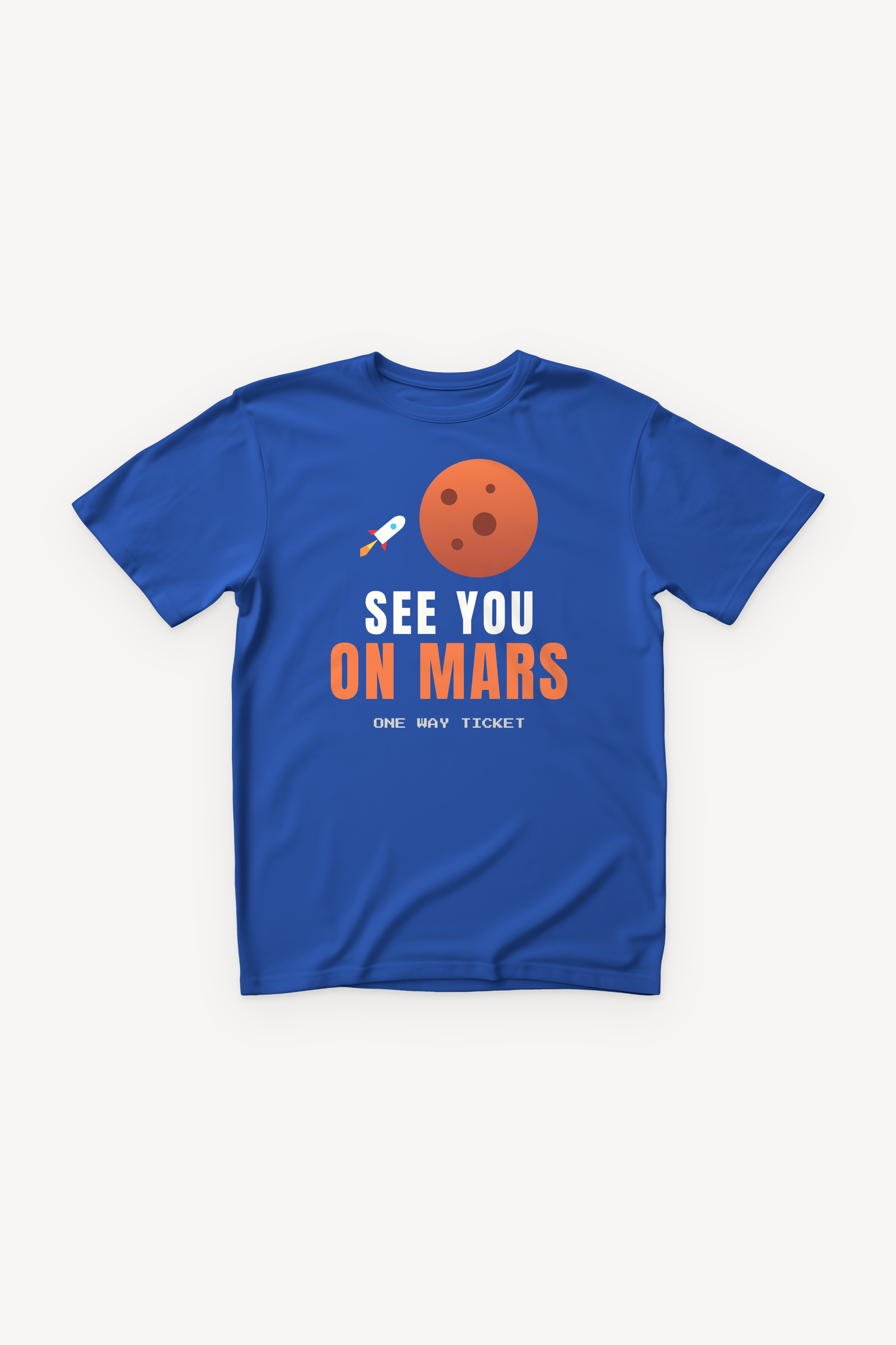 See You on Mars majica - plava