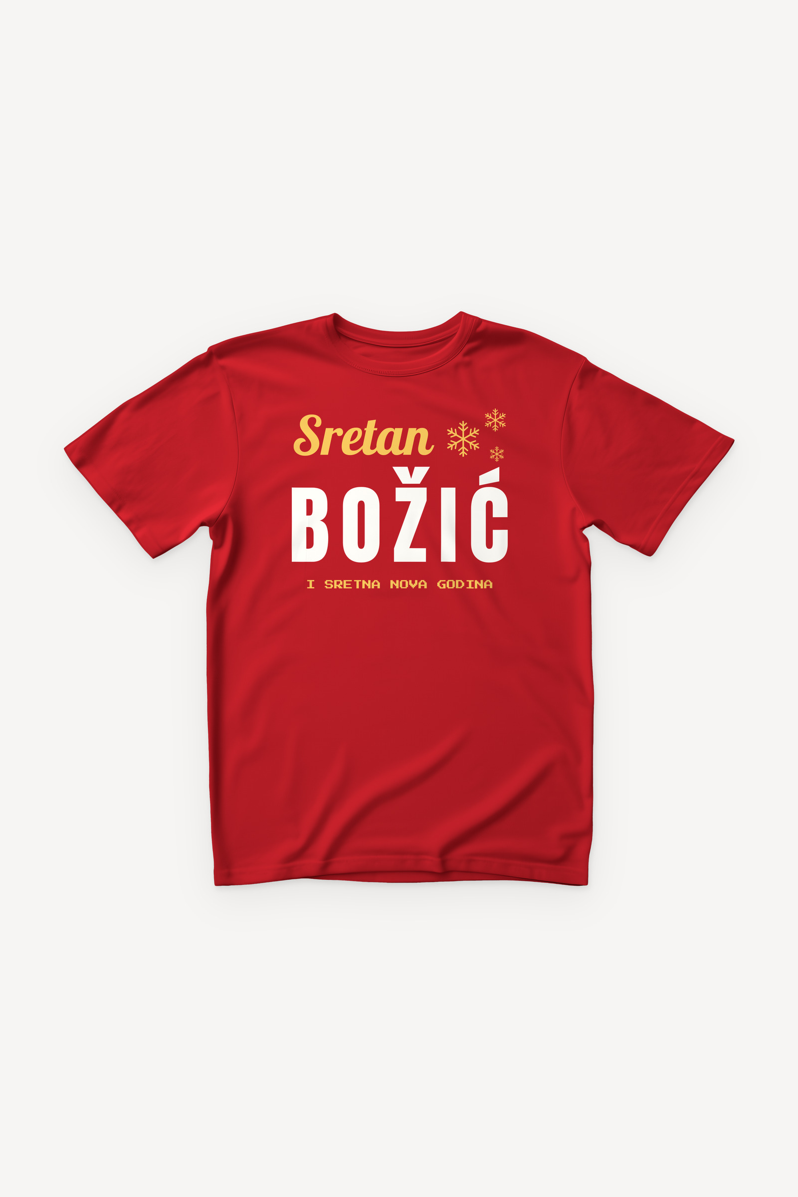 Sretan Božić majica - crvena