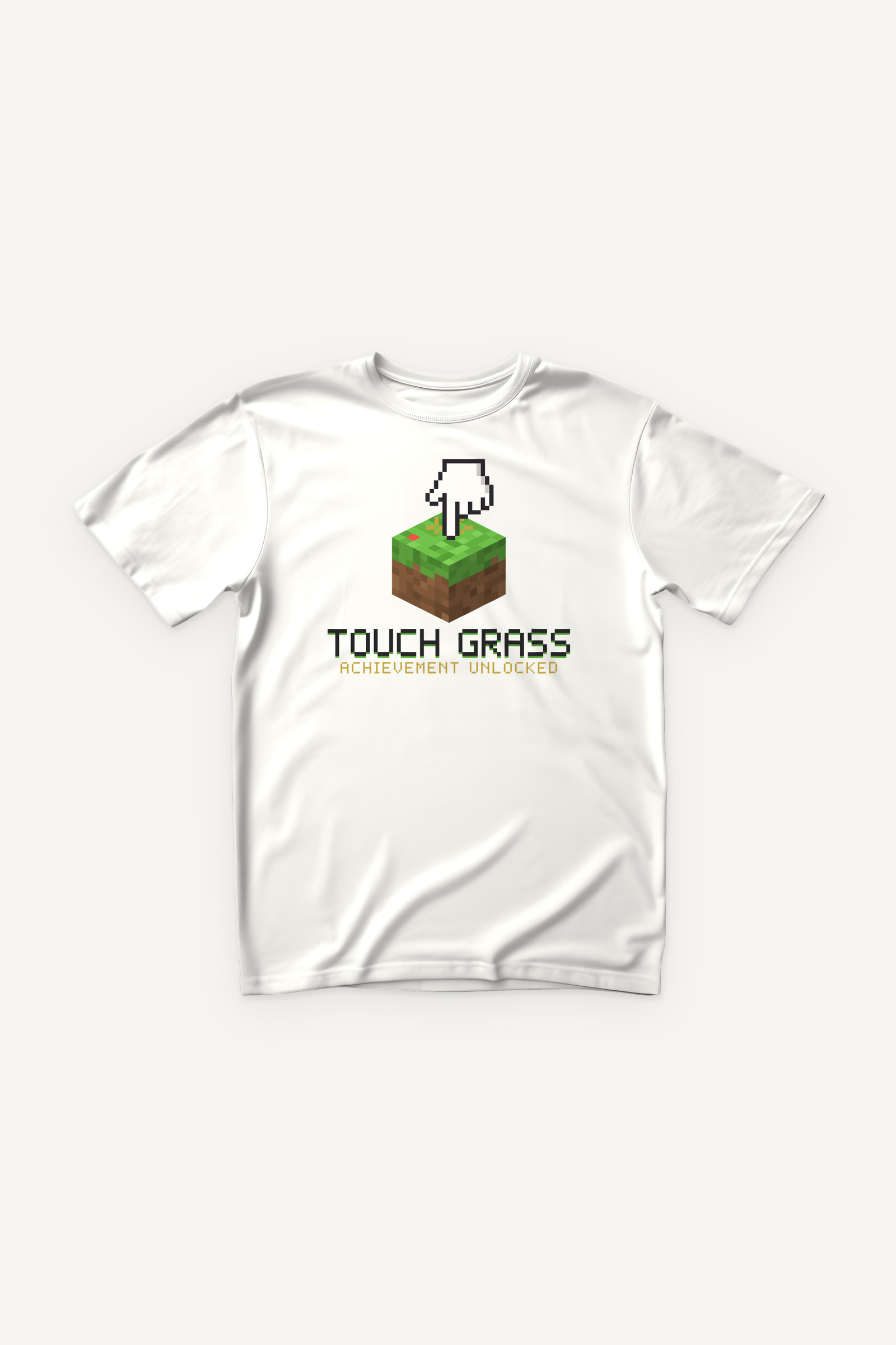 Touch Grass majica - bijela