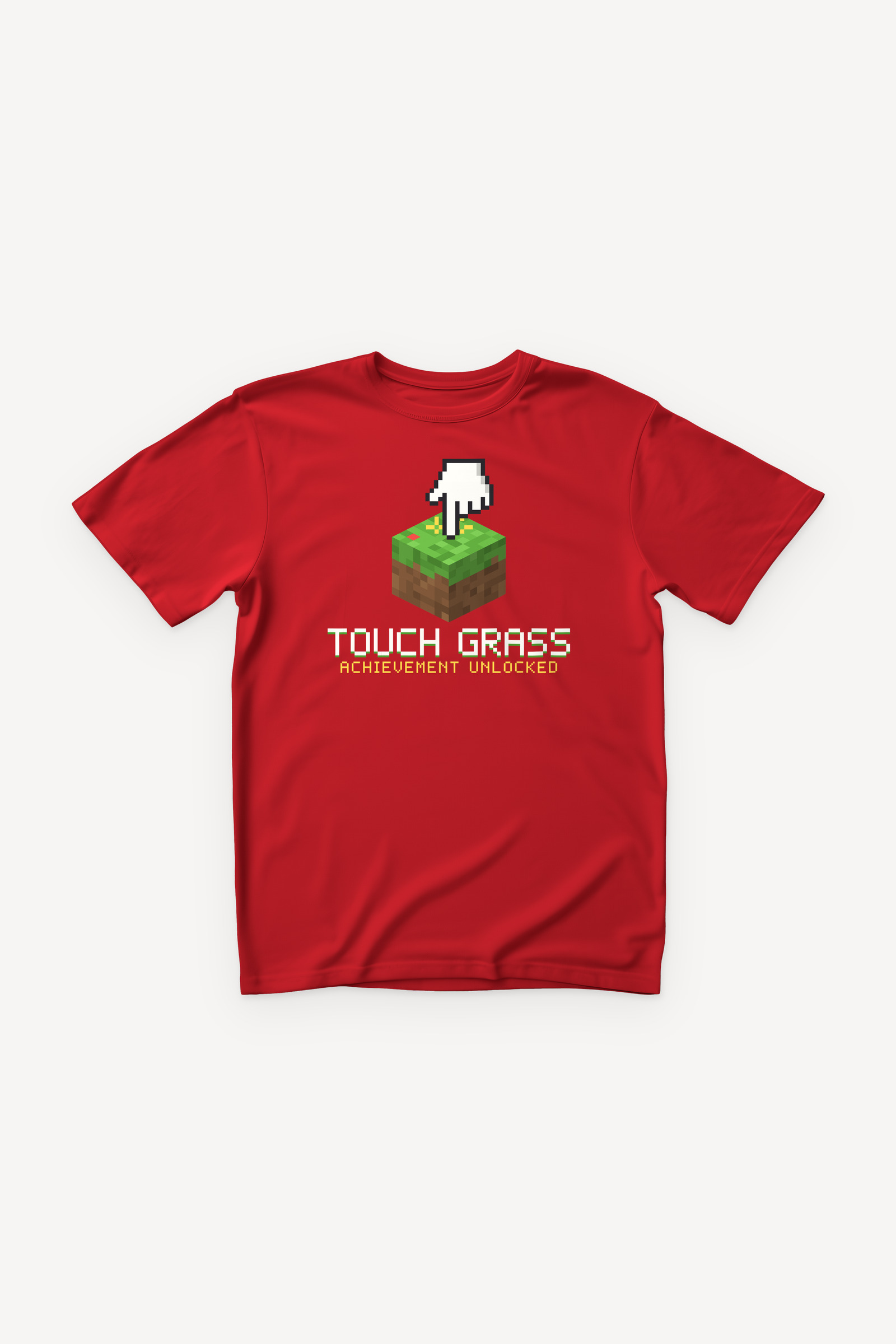 Touch Grass majica - crvena