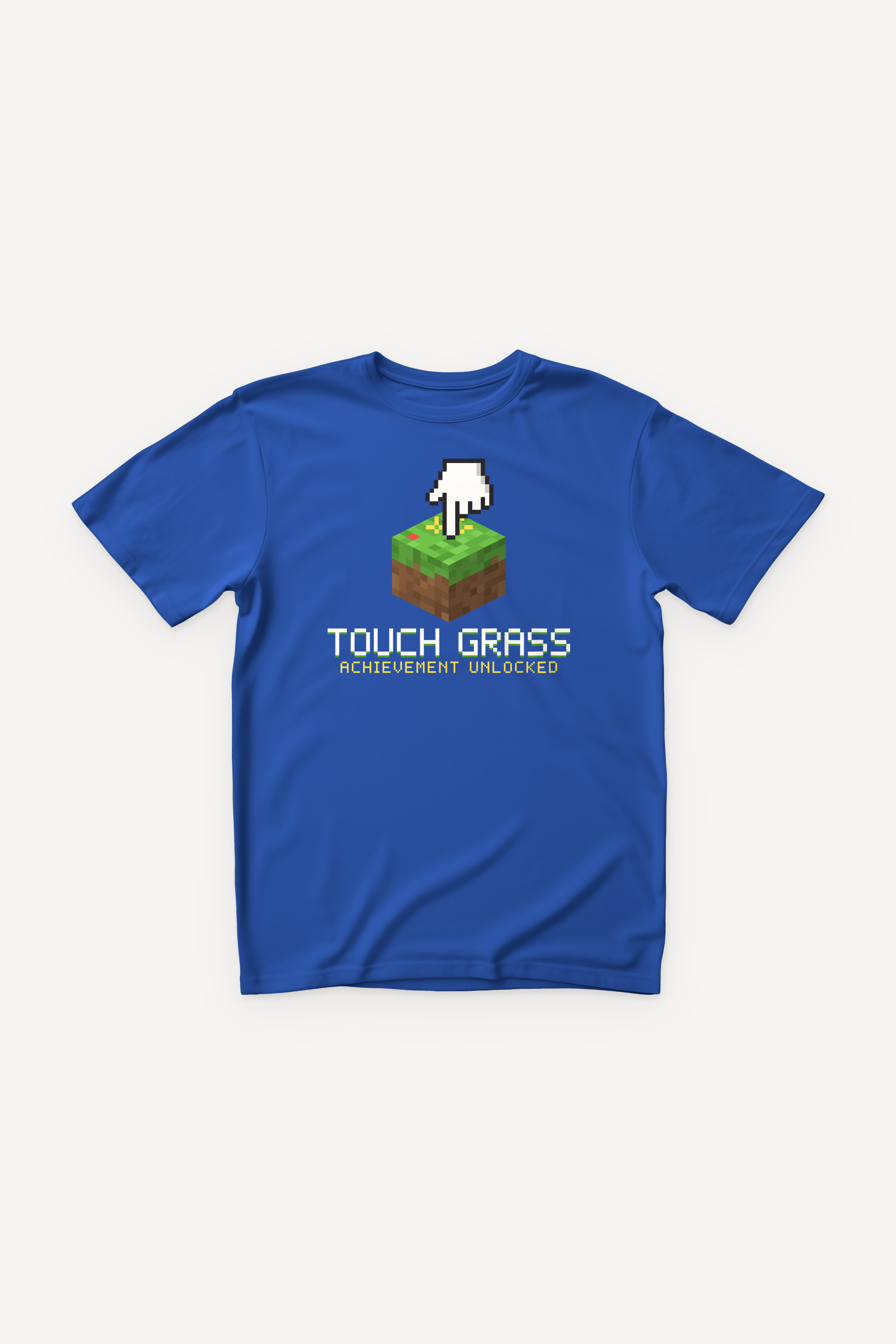 Touch Grass majica - plava