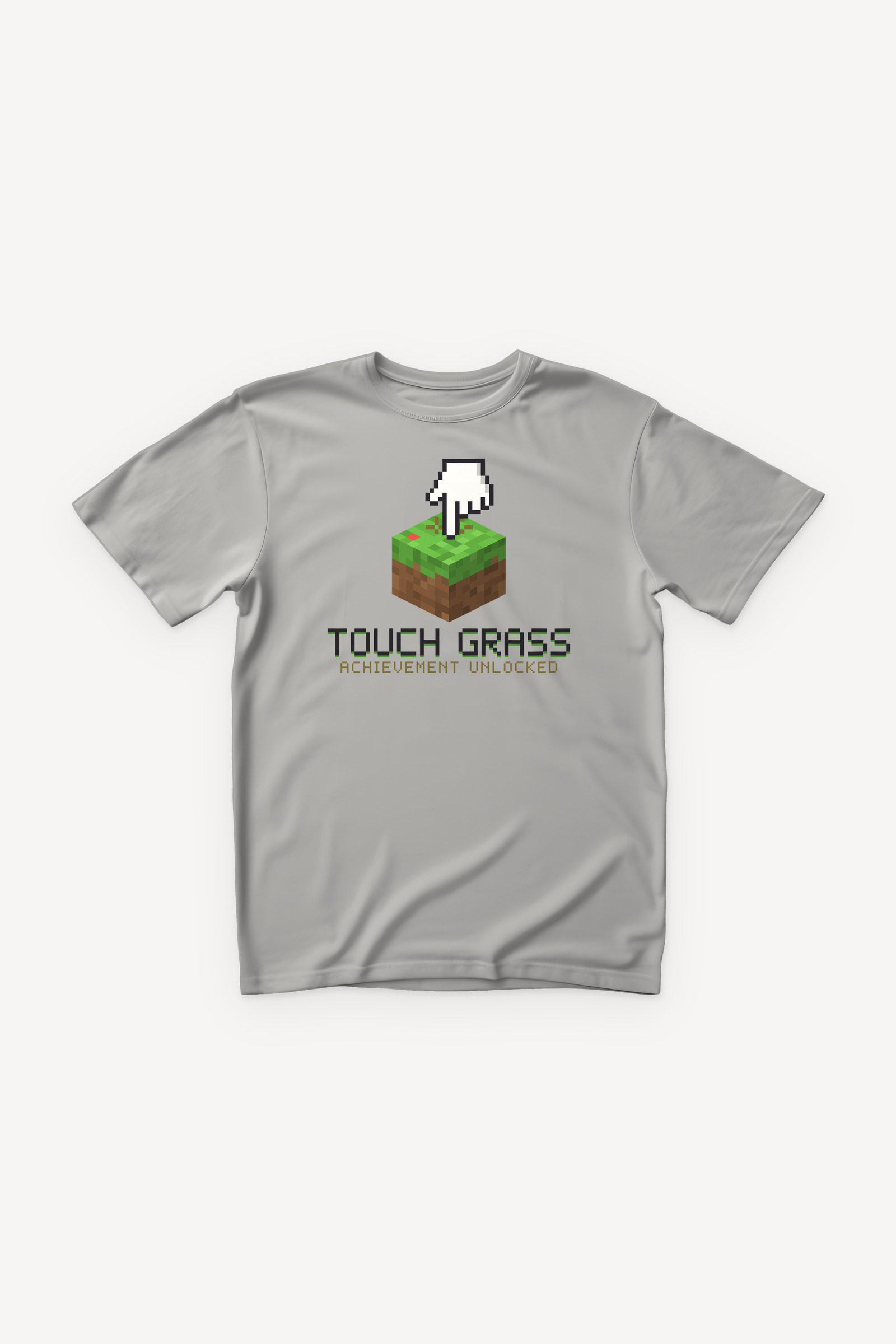 Touch Grass majica - siva